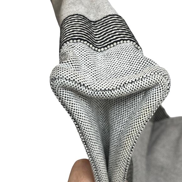 Hermès Fourre-Tout Messenger Bag Gray Cotton Canvas Black Stripe Made in France - Picture 16 of 16